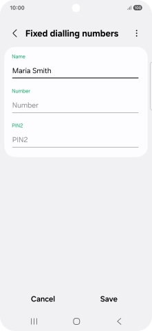 Press Number and key in the required phone number.