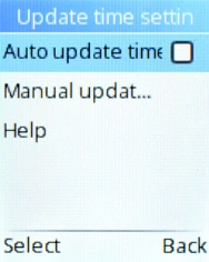 Select Auto update time. Select Auto update time.