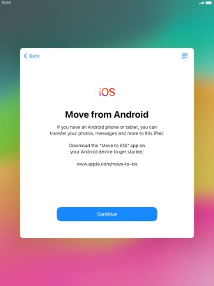To transfer content to your tablet, you need to install the app 