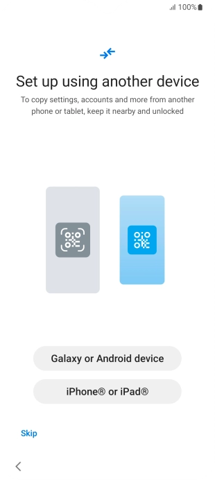 Press Skip. Press Skip.