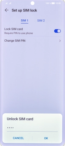 Key in your PIN and press OK.