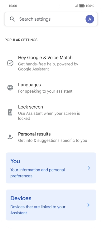 Press Hey Google & Voice Match.
