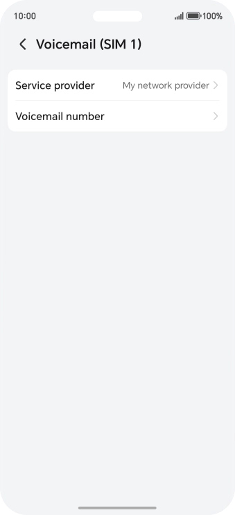 Press Voicemail number.