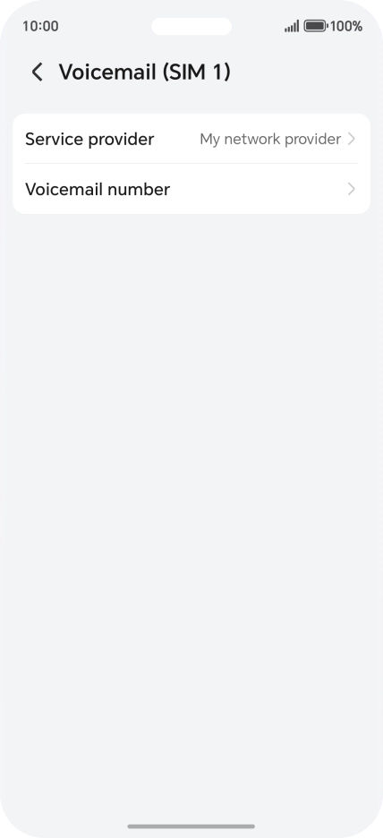 Press Voicemail number.