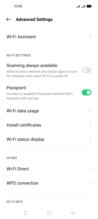 Press Wi-Fi Assistant.