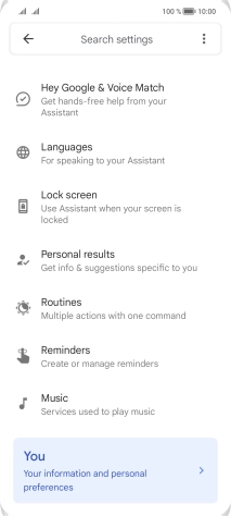 Press Hey Google & Voice Match.