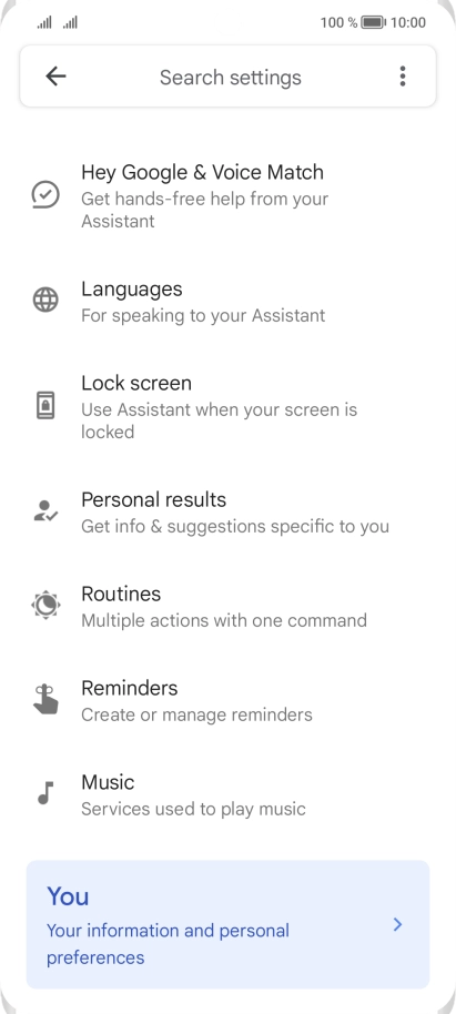 Press Hey Google & Voice Match.