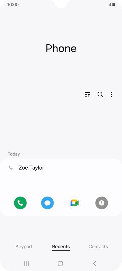 Press the info icon.