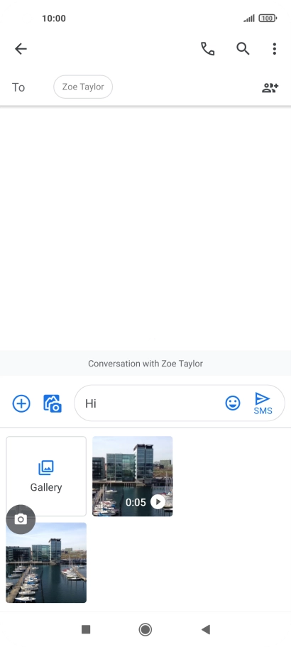 Press Gallery and go to the required folder.