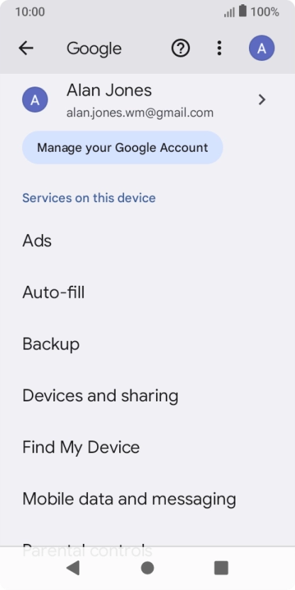 Press Backup. Press Backup.