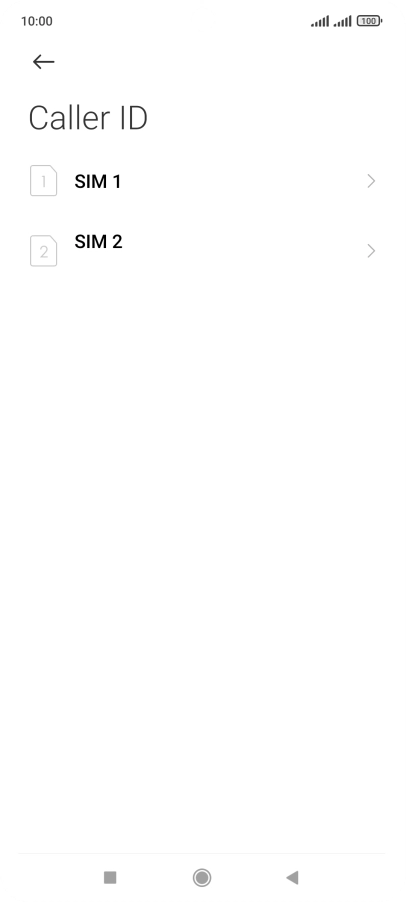 Press the required SIM.