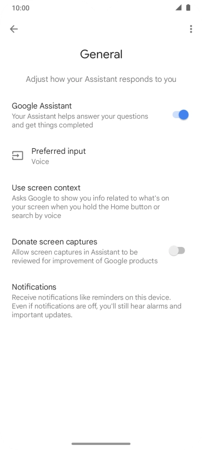 Press the indicator next to Press the indicator next to