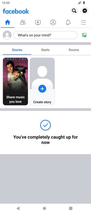 Press the text input field.