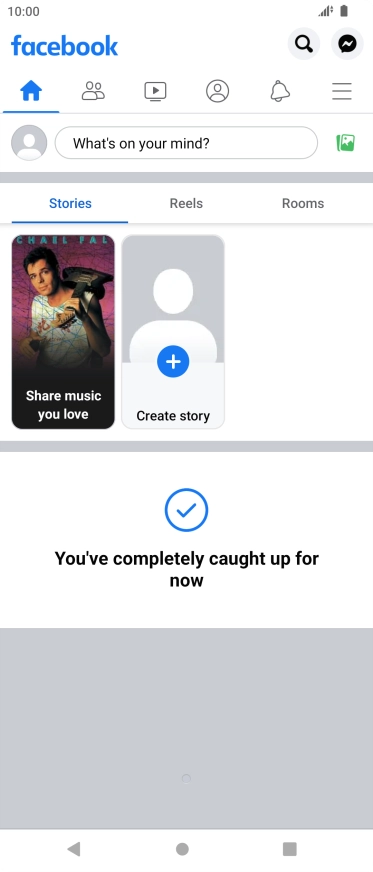 Press the text input field.