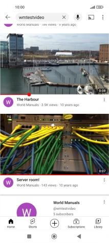 Press the required video clip.