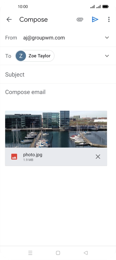 Press Subject and key in the required subject.