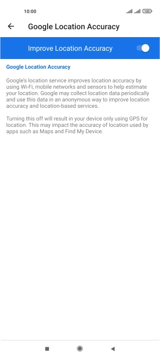 If you press the indicator next to 