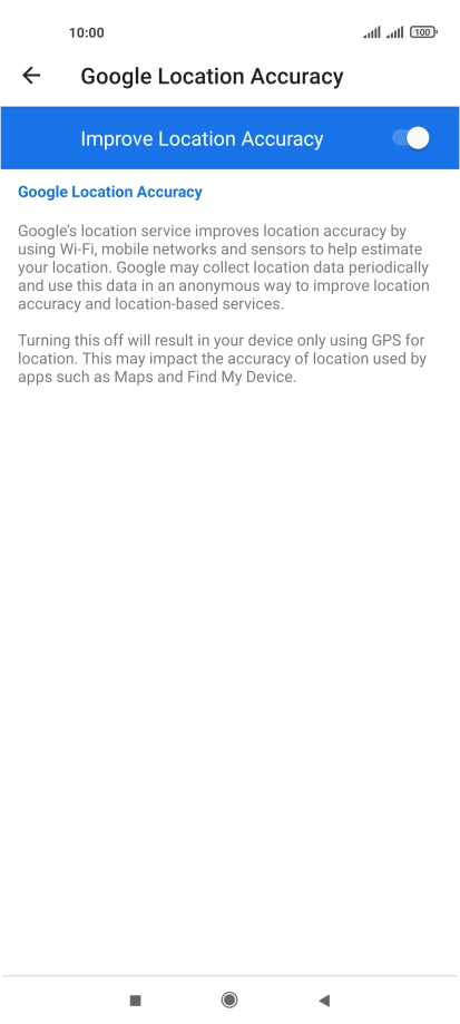 If you press the indicator next to 