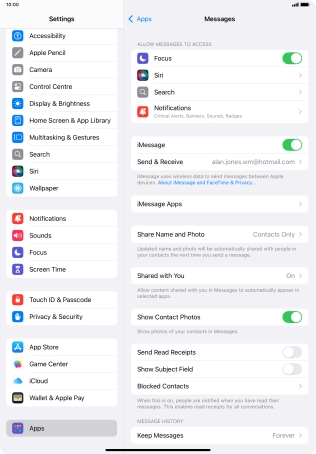 Slide your finger upwards starting from the bottom of the screen to return to the home screen.