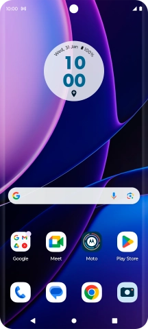 The email message icon shows that you've received a new email message.