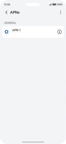 Press the menu icon.