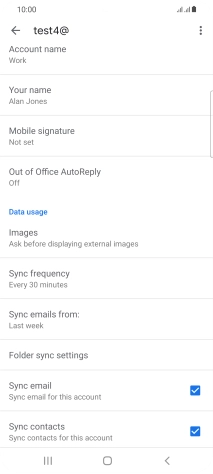 Press Account name and key in the required name. Press Account name and key in the required name.