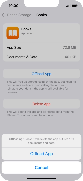 Press Offload App. Press Offload App.