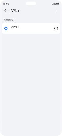 Press the menu icon.