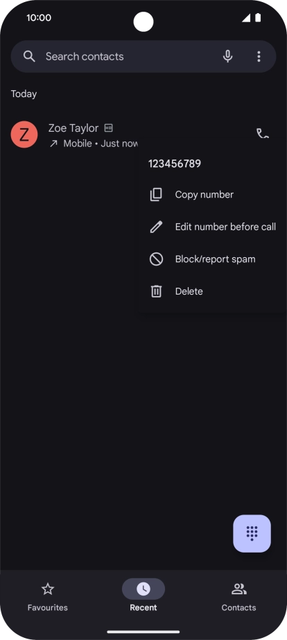 Press Block/report spam.