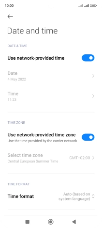 Press the Home key to return to the home screen.