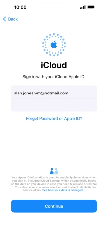 Press Continue. Press Continue.