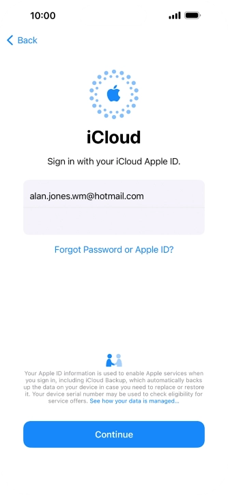 Press Continue. Press Continue.