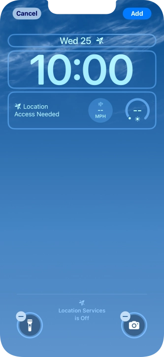 To customise the way the lock screen date is displayed, press the date widget and follow the instructions on the screen to select the required widget display mode. To customise the way the lock screen date is displayed, press the date widget and follow the instructions on the screen to select the required widget display mode.