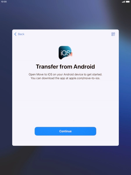 To transfer content to your tablet, you need to install the app 