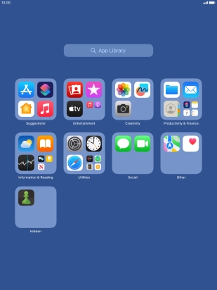 Press and hold the required app.