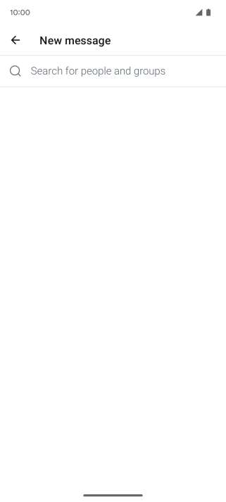 Press the search field.