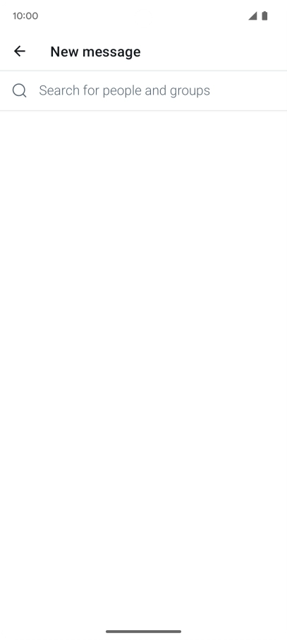 Press the search field.