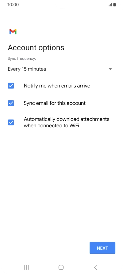 Press the drop down list below 