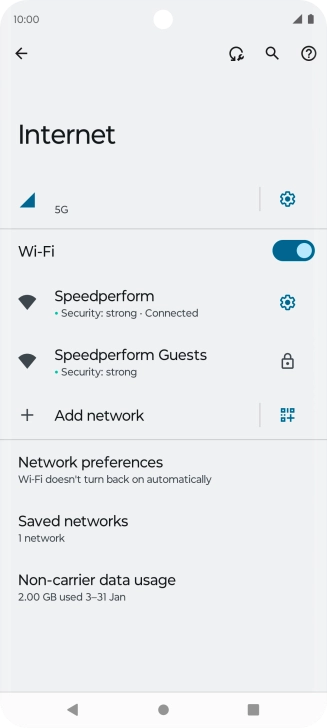 Press the Home key to return to the home screen.
