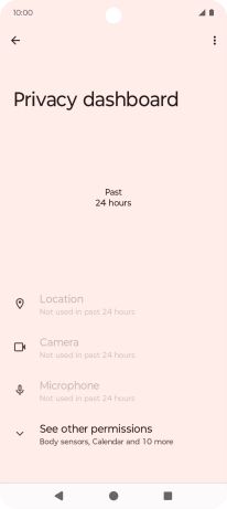 Press See other permissions.