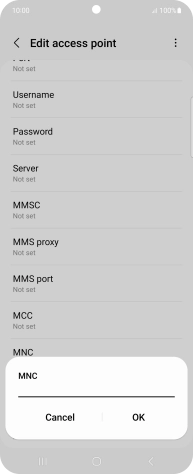 Key in 15 and press OK.