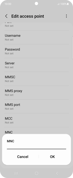 Key in 15 and press OK.
