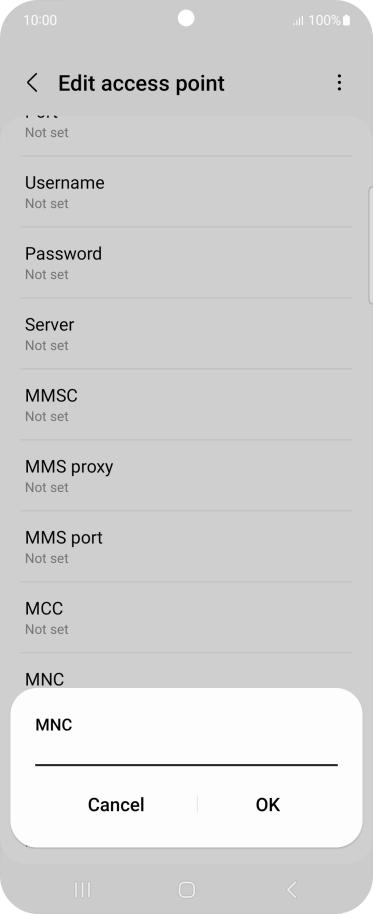 Key in 15 and press OK.