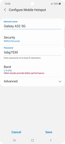 Press the field below 