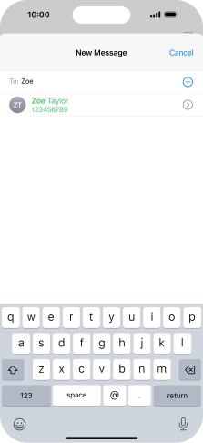 Press the required contact.