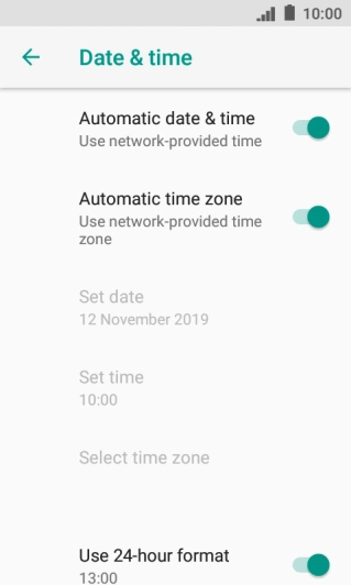 Press the Home key to return to the home screen.