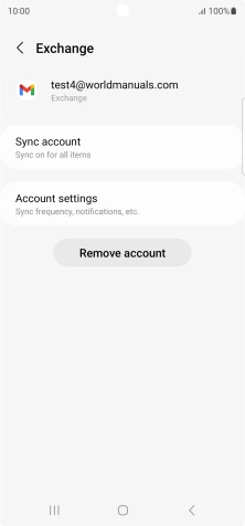 Press Remove account.