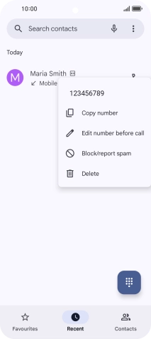 Press Block/report spam.