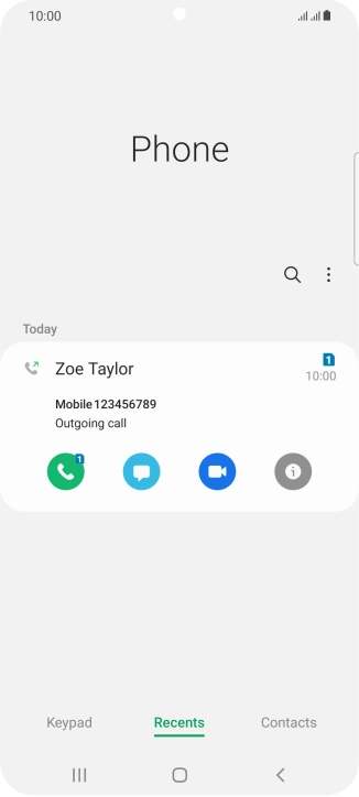 Press the info icon.