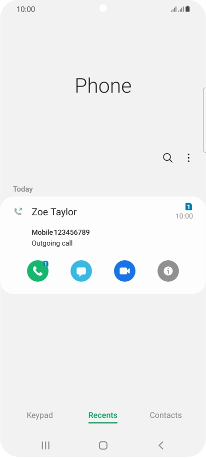 Press the info icon.